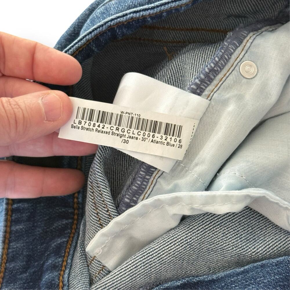 Quince Bella Relaxed Stretch Straight Jeans 28 Atlantic Blue Organic Cotton - Picture 5 of 10